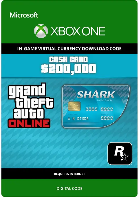 Grand Theft Auto Online - GTA V Tiger Shark Cash Card 200,000 GTA-Dollars
