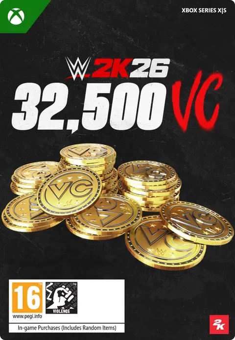 WWE 2K26 32,500 Virtual Currency
