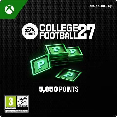 COLLEGE FOOTBALL 27 5,850 CUT Points