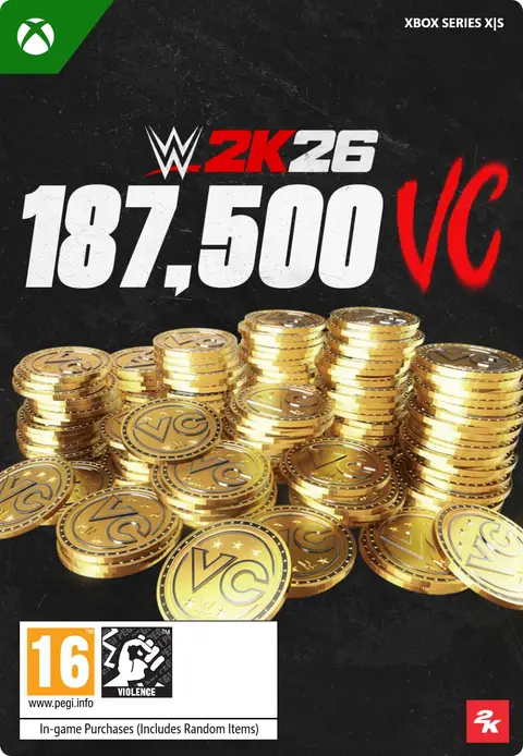 WWE 2K26 187,500 Virtual Currency