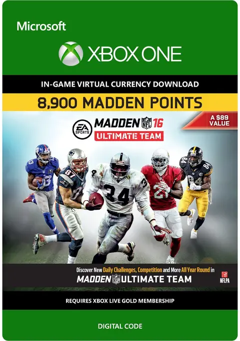 Madden NFL 16 8,900 Points