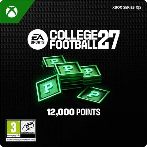 COLLEGE FOOTBALL 27 12,000 CUT Points