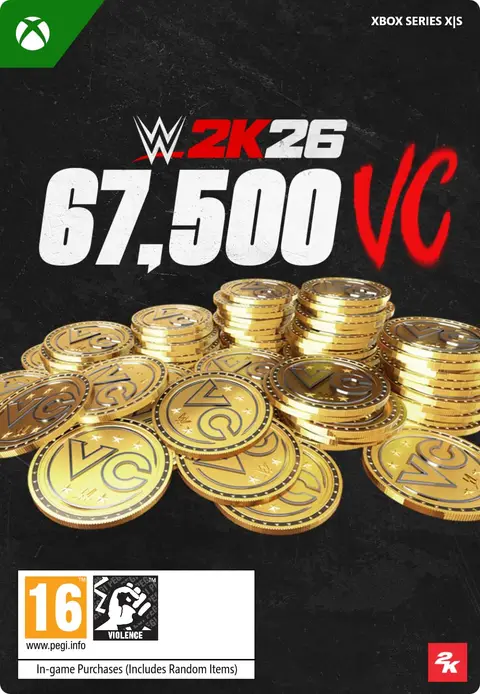 WWE 2K26 67,500 Virtual Currency