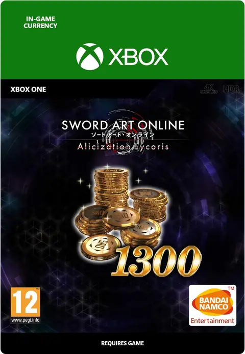 Sword Art Online Alicization Lycoris 1,300 SAO Coins