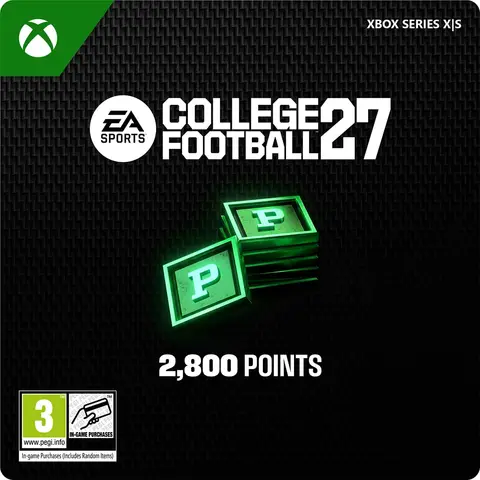 COLLEGE FOOTBALL 27 2,800 CUT Points