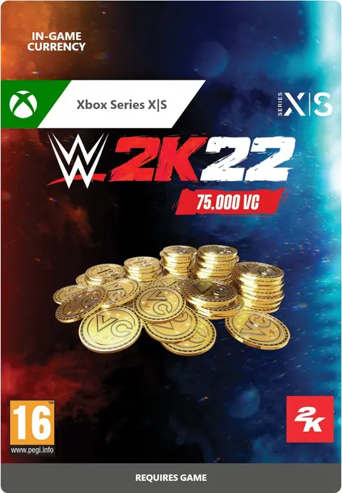WWE 2K22 75,000 Virtual Currency